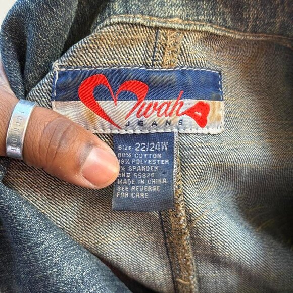 Y2K denim jacket // plus size - Picture 6 of 8